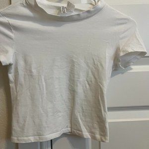 Hm Basic Cropped T Shirt